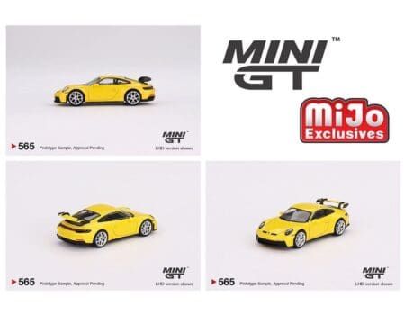 Mini GT 1:64 Porsche 911 (992) GT3 - Racing Yellow - Mijo Exclusives