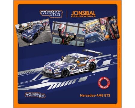Tarmac Works 1:64 Mercedes-AMG GT3 Macau GT Cup 2022 Winner Craft-Bamboo Racing Maro Engel- Hobby64
