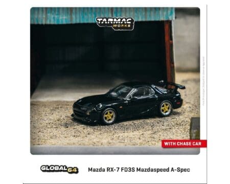 Tarmac Works 1:64 Mazda RX-7 FD3S Mazdaspeed A-Spec - Brilliant Black- Global 64
