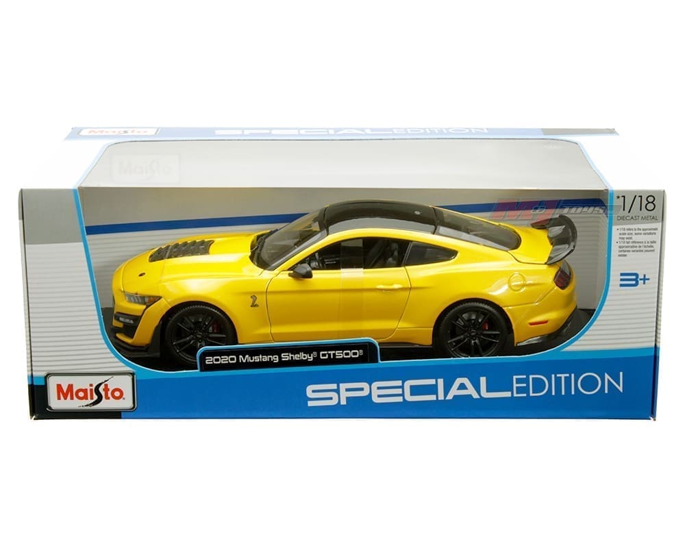 Maisto 1:18 2020 Mustang Shelby GT500 - Yellow - Special