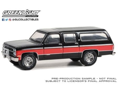 Greenlight 1:64 All-Terrain Series 15 - 1990 Chevrolet Suburban - Two-Tone Red and Black