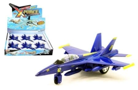 Aircraft 6.5" U.S. Navy - Blue Angels F/A-18 - XForce Commander - Display Tray Set of 6