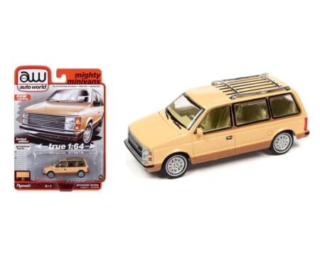 Auto World 1:64 1985 Plymouth Voyager - Cream - Premium 2023 Release 2 Version B