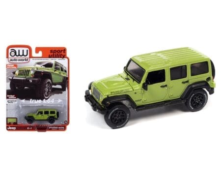 Auto World 1:64 2013 Jeep Wrangler Unlimited Moab Edition - Gecko Green - Premium 2023 Release 2 Version B