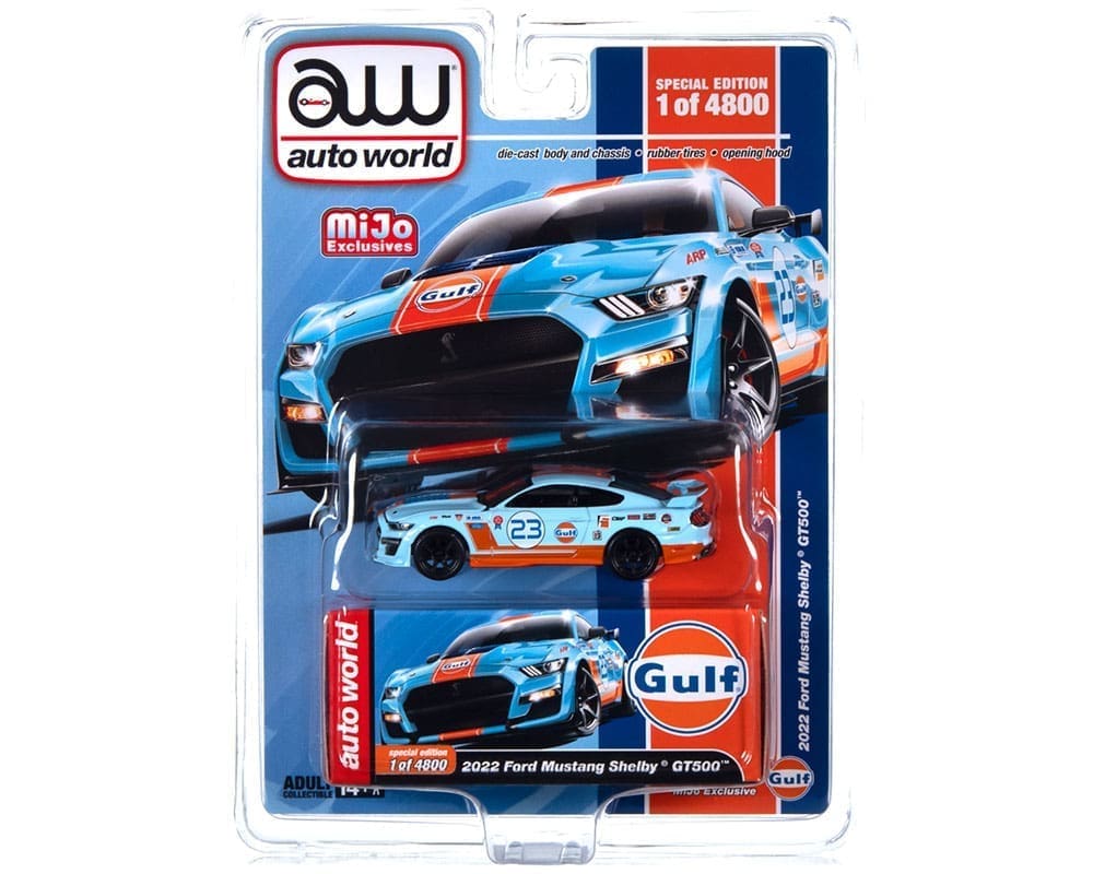 Auto World 1:64 2022 Ford Mustang Shelby GT500 GULF Limited