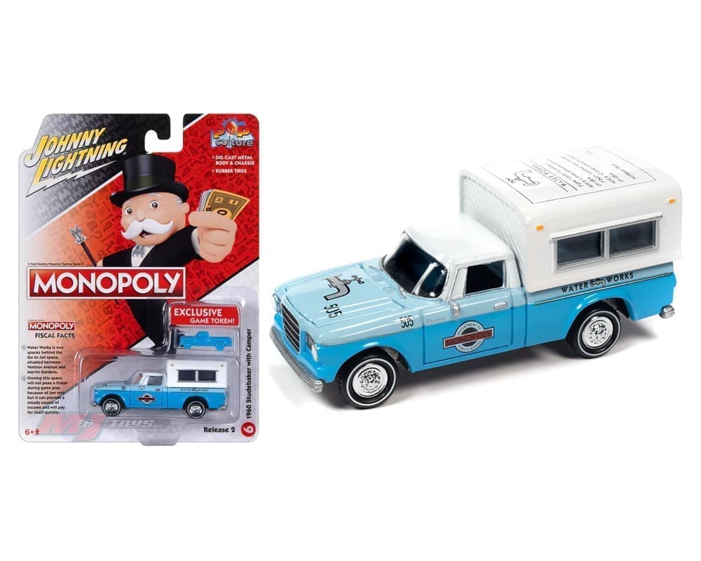 Johnny Lightning 1:64 Monopoly Water Works 1960 Studebaker with