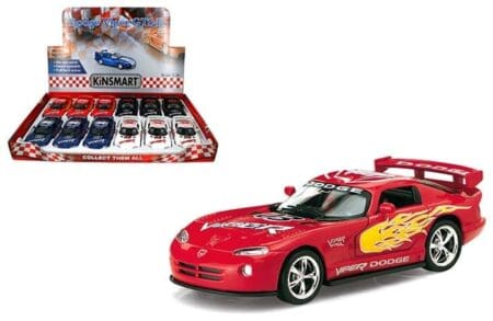 Kinsmart 1:36 Dodge Viper GTSR Racing Version 4.7″ – Display Tray Box of 12