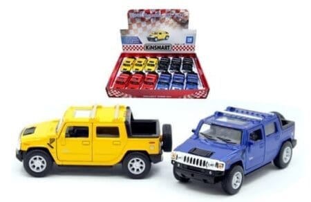 Kinsmart 1:40 2005 Hummer H2 SUT 4.5″ – Display Tray Set of 12