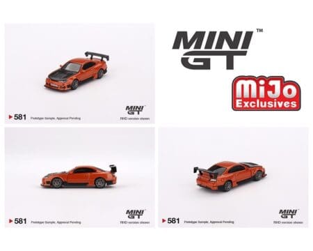 Mini GT 1:64 Nissan Silvia S15 D-MAX - Metallic Orange - RHD - MiJo Exclusives