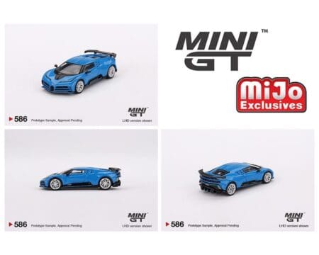 Mini GT 1:64 Bugatti Centodieci - Blu Bugatti - LHD - MiJo Exclusives