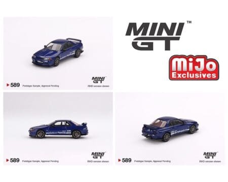 Mini GT 1:64 Nissan Skyline GT-R Top Secret VR32 - Blue Metallic - RHD - MiJo Exclusives