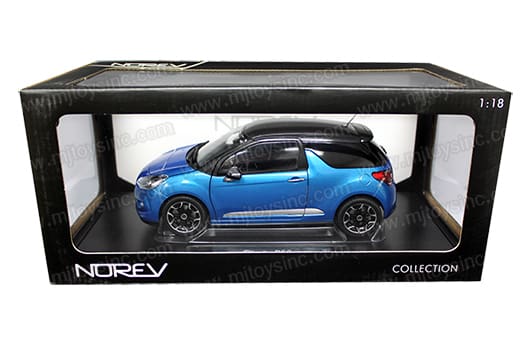 Citroën DS3 2011 Belle Ile Blue & Black 1:18