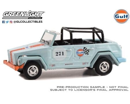 Greenlight 1:64 Gulf Oil Special Edition Series 2 - 1983 Volkswagen Thing (Type 181) - Blue