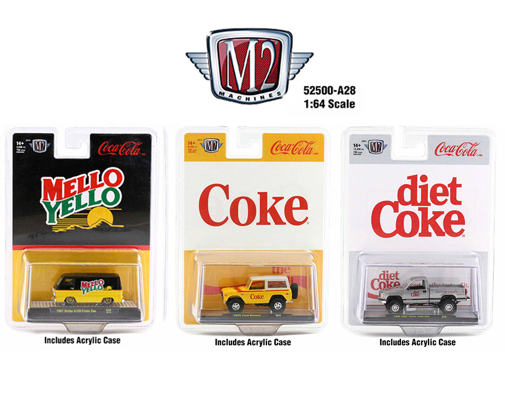 M2 Machines 1:64 Coca-Cola - 2023 Release A28 - M & J Toys