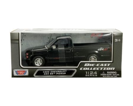Motormax 1:24 1992 Chevrolet 454 SS Pickup - Black