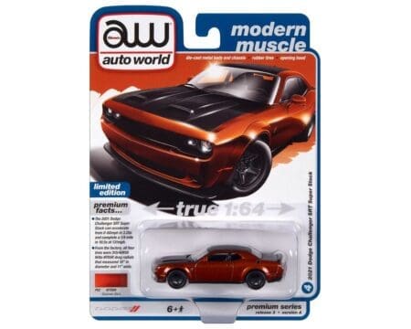 Auto World 1:64 2021 Dodge Challenger Super Stock - Bronze - Premium 2023 Release 3 Version A