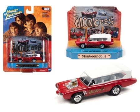 Johnny Lightning 1:64 The Monkees Monkeemobile with Tin Display - Dioramas 2023 Release 1