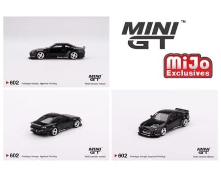 Mini GT 1:64 Nissan Silvia (S15) Rocket Bunny - Black Pearl  - RHD - MiJo Exclusives