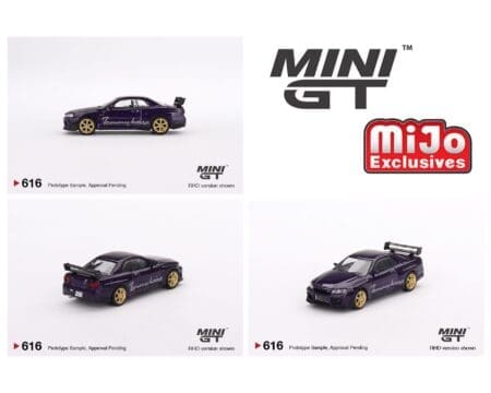 Mini GT 1:64 Nissan Skyline GT-R (R34) Tommykaira R-z - Midnight Purple- Mijo Exclusives