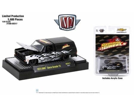 M2 Machines 1:64 2023 Weekend Of Wheels Exclusives 1973 GMC Sierra Grande 15 With Camper Shell Limited 3,600 Pieces