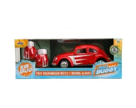 Jada 1:32 1959 Volkswagen Beetle with Boxing Gloves - Red - Punch Buggy