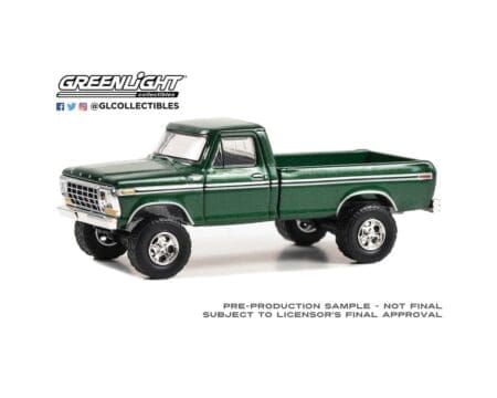 Greenlight 1:64 Barrett-Jackson ‘Scottsdale Edition’ Series 13 - 1979 Ford F-350 Custom - Emerald Green (Lot #1470) Solid Pack