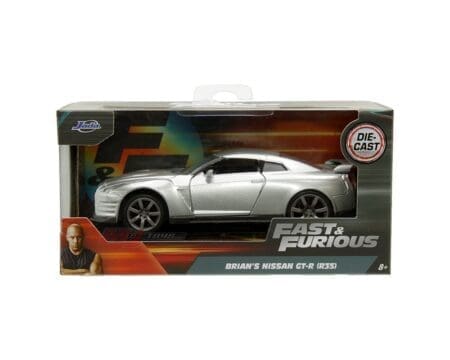 Jada 1:32 Brian's 2009 Nissan GT-R (R35) - Silver – Fast & Furious