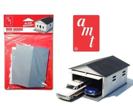 AMT Model Kit 1:64 Mini 2 Cars Garage ( Cars not included )
