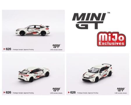 Mini GT 1:64 Honda Civic Type R 2023 - Honda Thanks Day Vietnam - White - MiJo Exclusives