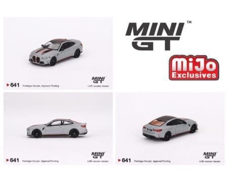 Mini GT 1:64 BMW M4 CSL (G82) - Frozen Brooklyn Grey Metallic - MiJo Exclusives