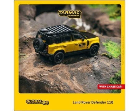 Tarmac Works 1:64 Land Rover Defender 110 Trophy Edition - Yellow - Global64