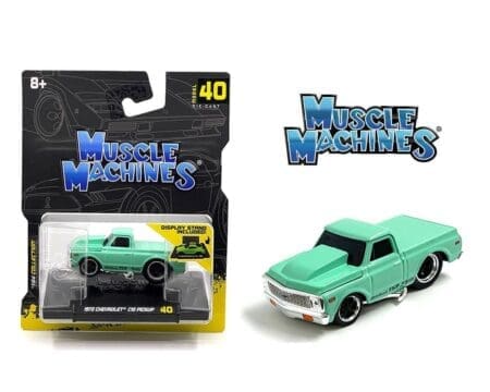 Muscle Machines 1:64 1972 Chevrolet C10 Pickup - Green