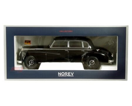 Norev 1:18 1955 Mercedes-Benz 300 Konrad Adenauer - Black with Green Interior