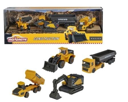 Majorette 1:64 Gift Pack Volvo Construction 5-Style Set