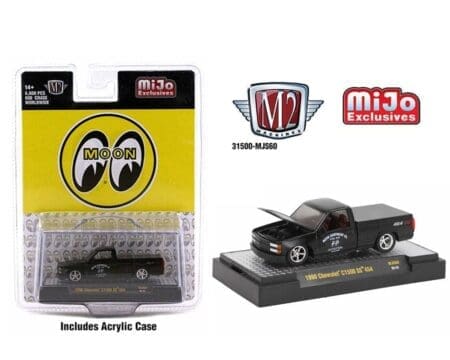 M2 Machines 1:64 1990 Chevrolet C1500 454SS Pickup Moon Equipment Matte Black - MiJo Exclusives