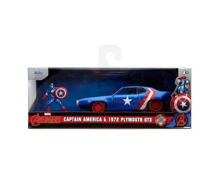 Jada 1:32 1971 Plymouth GTX and Captain America – Marvel Avengers – Hollywood Rides