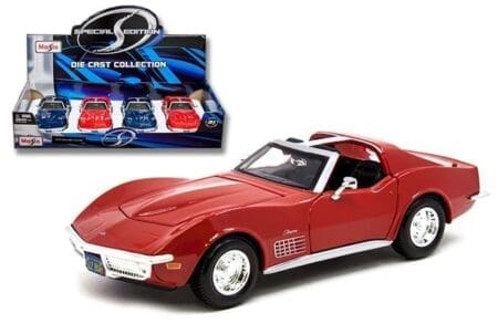 Maisto 1:24 1970 Chevrolet  Corvette – Special Edition – Display Tray Set of 4
