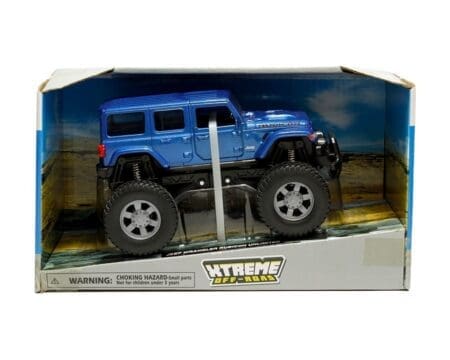New Ray 1:32 Jeep Wrangler Rubicon Unlimited - Blue - Xtreme Off-Road