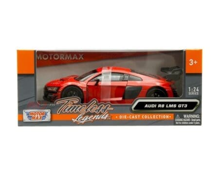 Motormax 1:24 Audi R8 LMS GT3 - Red - Timeless Legends