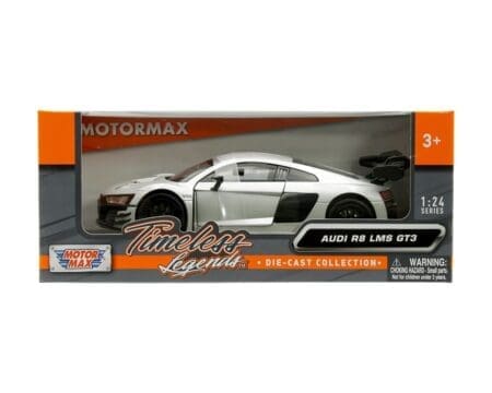Motormax 1:24 Audi R8 LMS GT3 - Silver - Timeless Legends