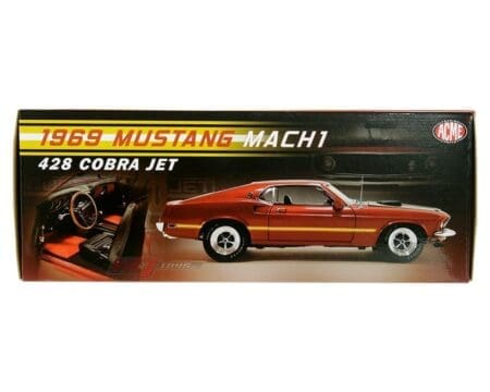 ACME 1:18 1969 Ford Mustang Mach 1 428 Cobra Jet - Indian Fire - Limited 1 of 428