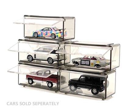 Diecast Storage 1:64 Single Car Interlocking Showcase 5-Pack (9cm x 4cm x 4cm) - Image 2