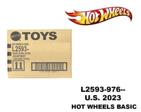 Hot Wheels 1:64 Basic Cars USA Assortment 2023 Q Factory Sealed Case