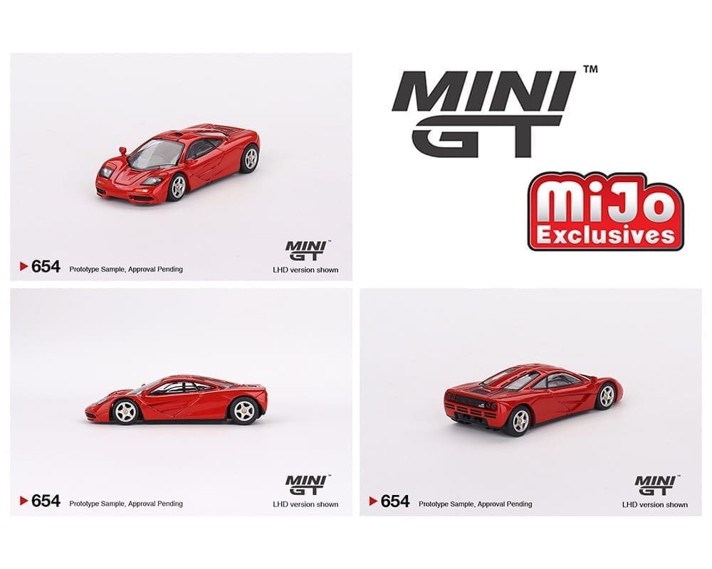 Mini GT 1:64 McLaren F1 - Red - MiJo Exclusives - M & J Toys Inc