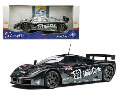 Solido 1:18 McLaren F1 GTR Short Tail - 24H Le Mans 1995 - Dalmas, Sekiya, Lehto #59 - Dark Grey Metallic