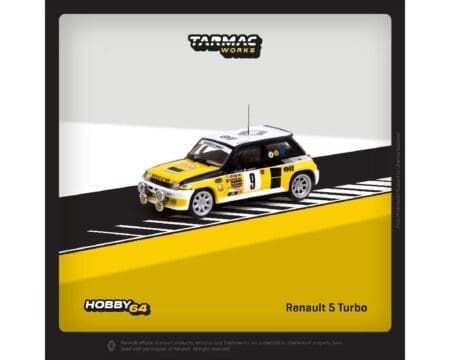 Tarmac Works 1:64 Renault 5 Turbo  Monte Carlo Rally 1981 Winner Jean Ragnotti / Jean-Marc Andrié - Hobby64
