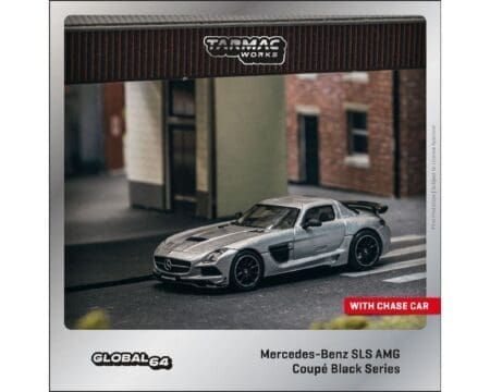 Tarmac Works 1:64 Mercedes-Benz SLS AMG Coupé Black Series - Silver Metallic- Global64