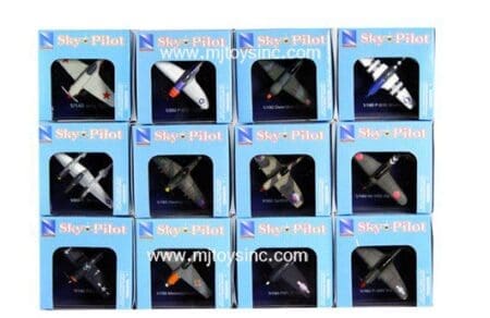 New Ray World War II Fighter Aircraft 2 Inches in Plastic Showcases - Sky Pilot