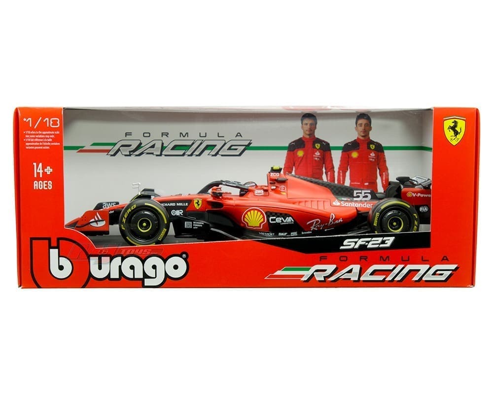 Carlos Sainz F1 Model Car Ferrari 2023 1/43 Bburago