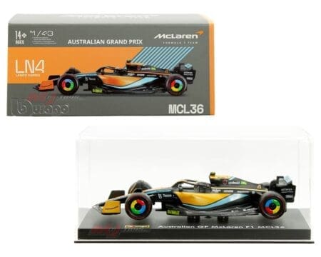 Bburago 1:43 McLaren MCL36 #4 Lando Norris - Australian Grand Prix McLaren Formula 1 Team -Race F1